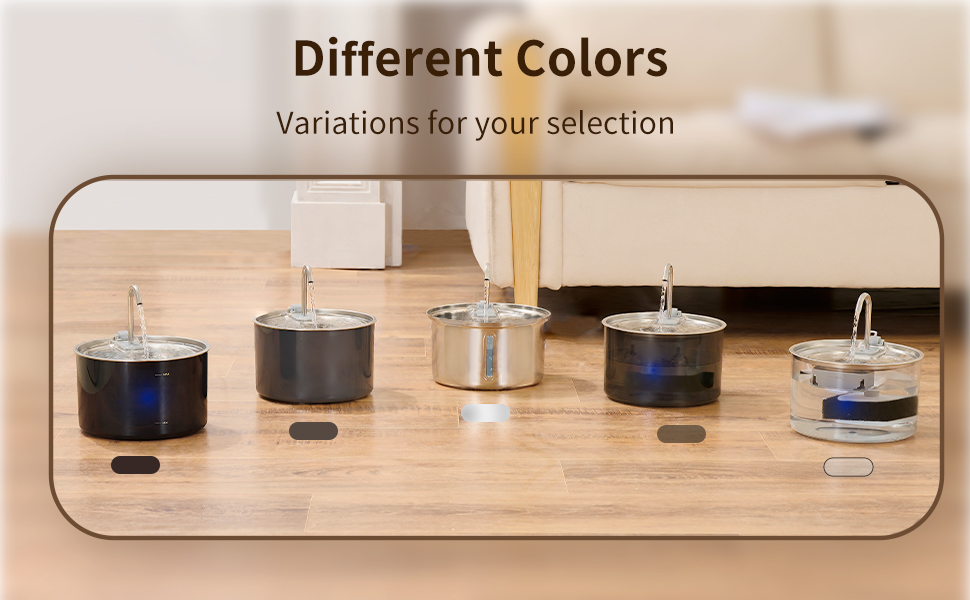 stainless steel water fountain for cats