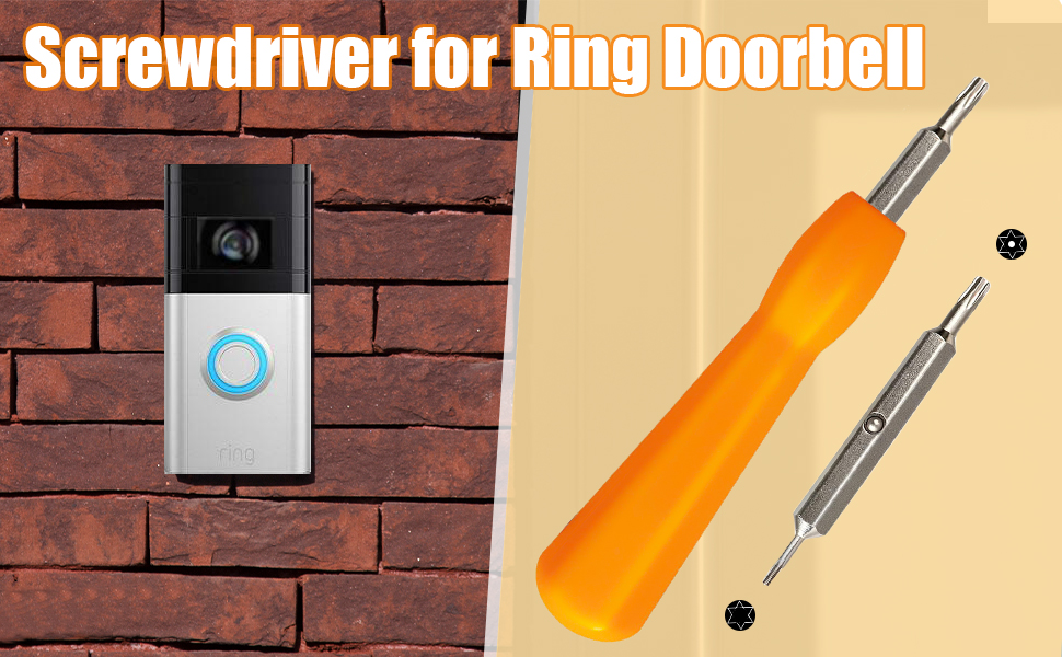 Ring Doorbell Screwdriver Replacement,SAREAL DoubleEnded