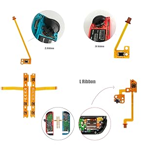Amazon.com: Onyehn 5in1 ZL ZR L SL SR Button Key Ribbon Flex