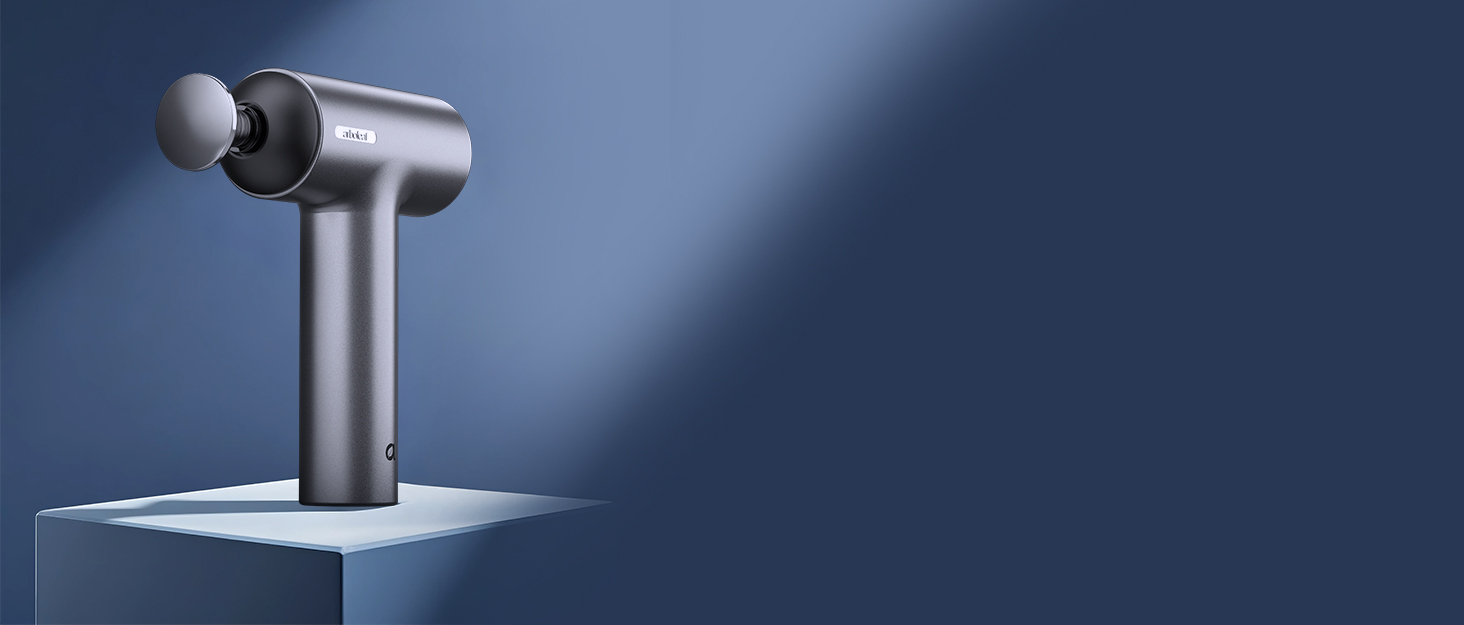 Discover a sleek massage gun designed for deep tissue relief and daily recovery