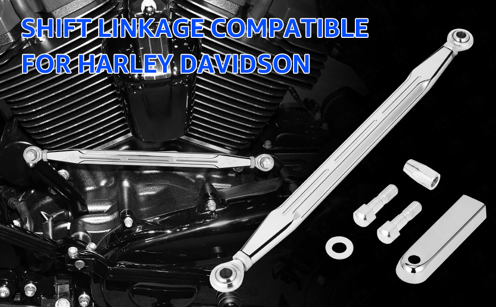AILMOTO Shift Linkage Chrome, Motorcycle Gear Shifter Shift
