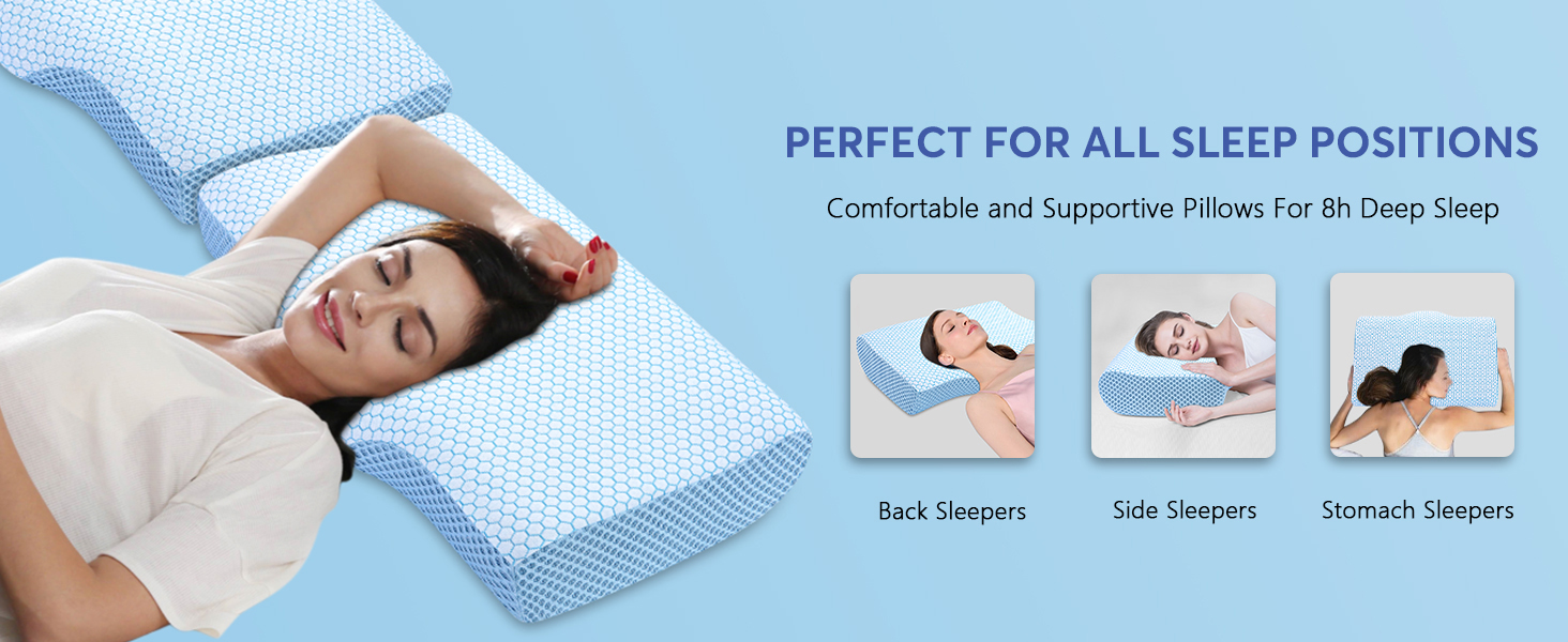 Anvo Cervical Neck Pillows for Pain Relief Cervical