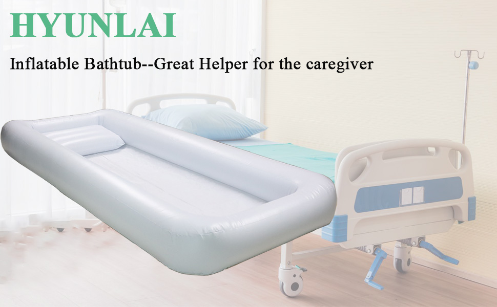 Medical Inflatable Bathtub Shower Bath Basin Kit for Adults