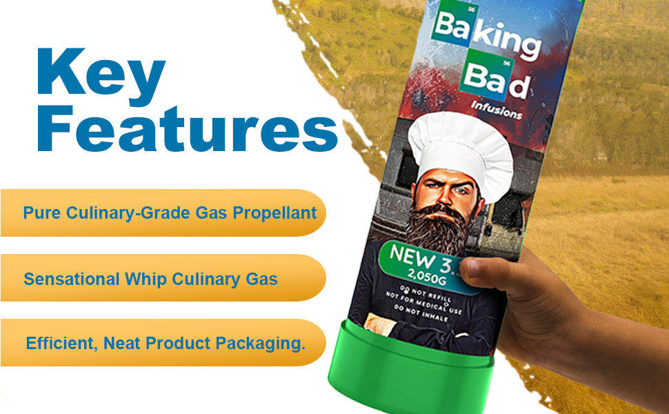 Baking Bad Infusions Nitrous Oxide Cartridges for N2O