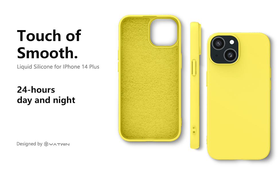 Apple iPhone 14 Plus Silicone Phone Case Yellow