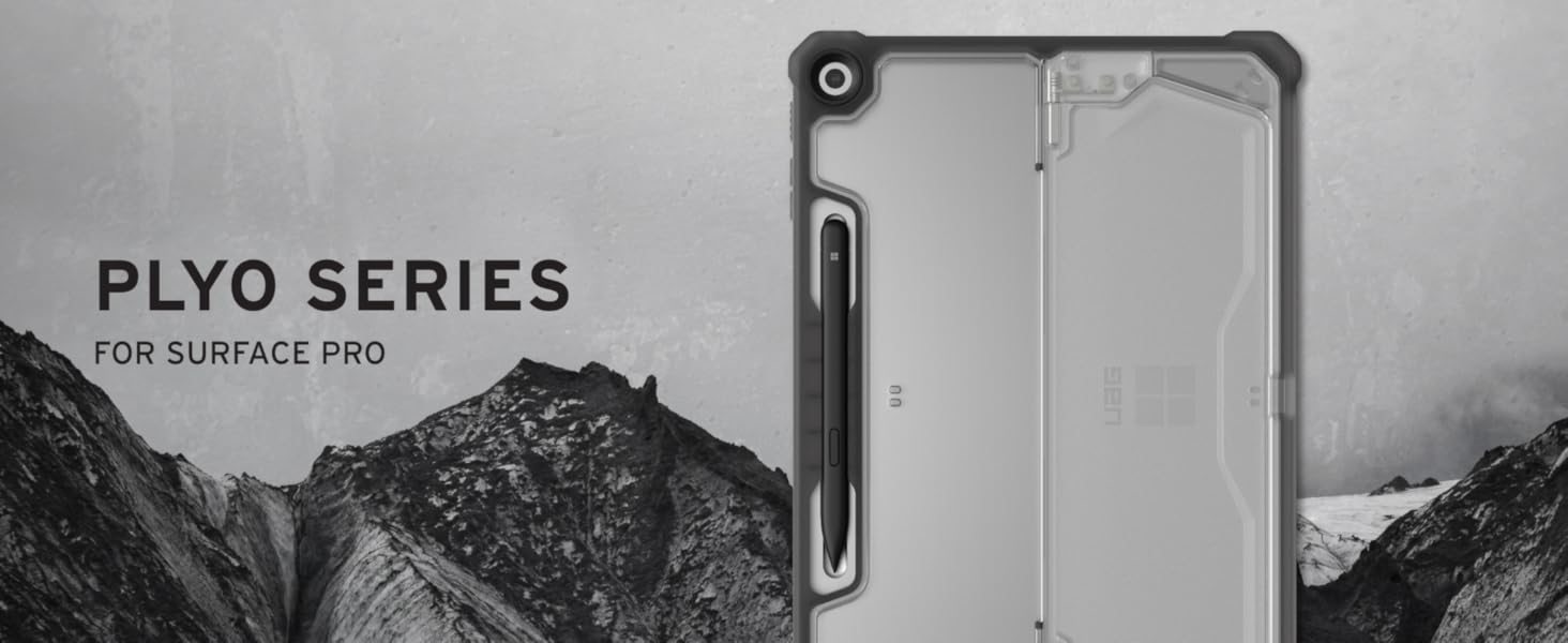 Robuste Schutzhülle für Surface Pro Tablet. Durchsichtige Rückseite mit verstärkten Ecken und Kanten. Inklusive Kameraausschnitt und seitlichem Tastenzugriff