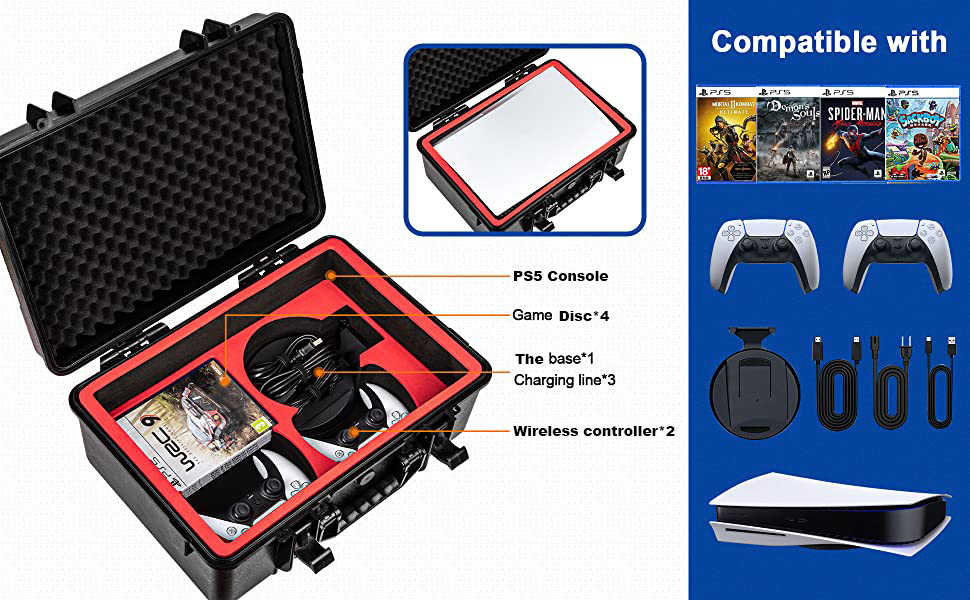 PS5 travel storage case