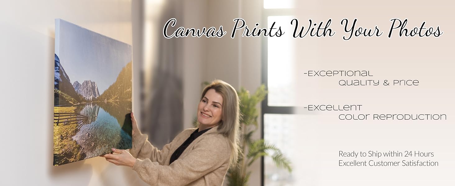 Custom Canvas Prints with Your Photos, Personalized Canvas