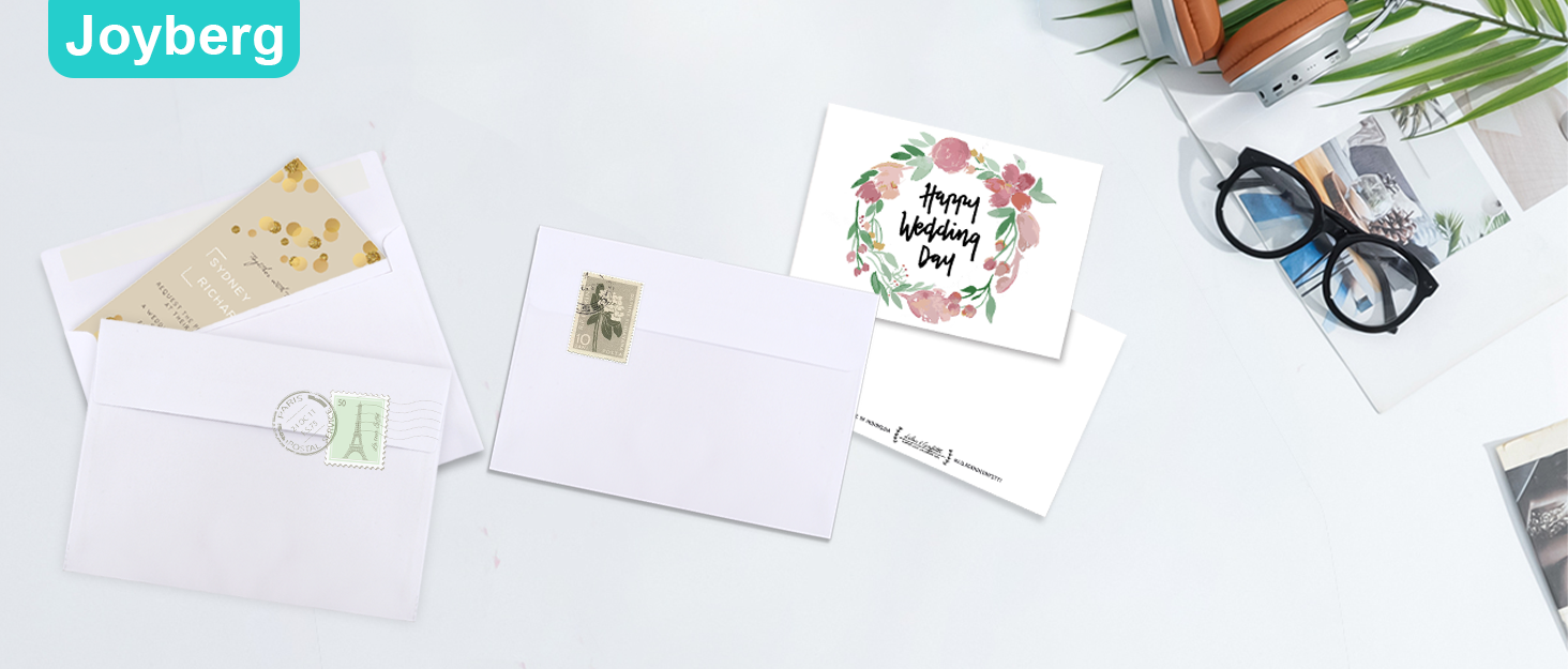 Joyberg 50 Packs 5x7 Envelopes