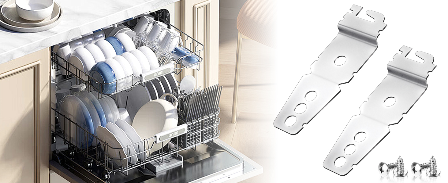 dishwasher mounting clips