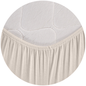 Jersey Fitted Sheet beige Rubber