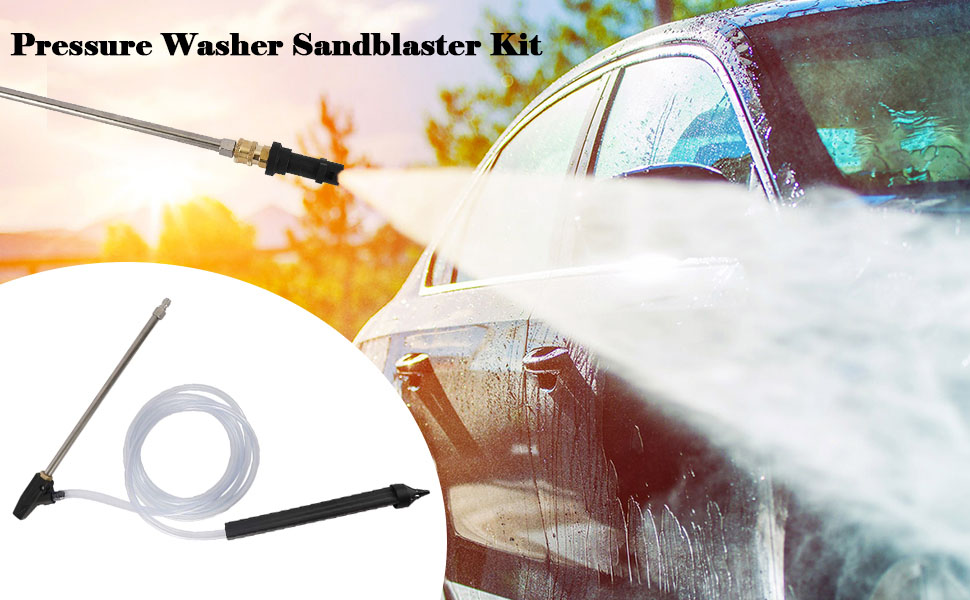HYDDNice Pressure Washer Sandblaster Kit with 1/4” Quick