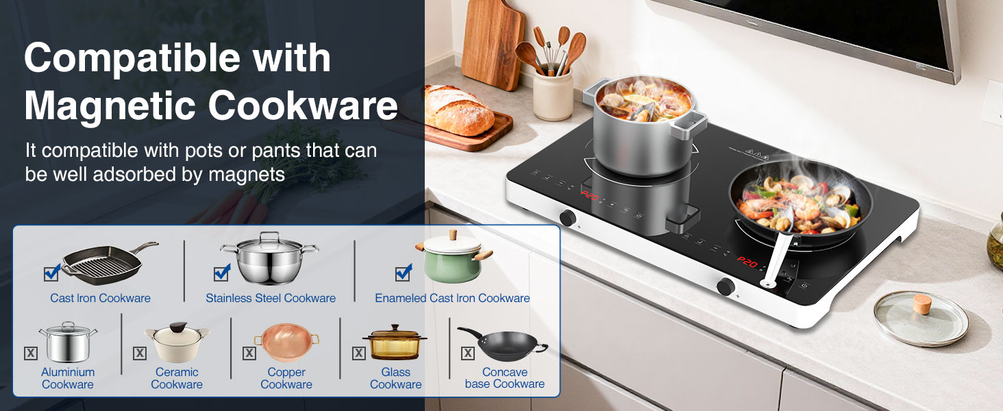 Double Induction Cooktop