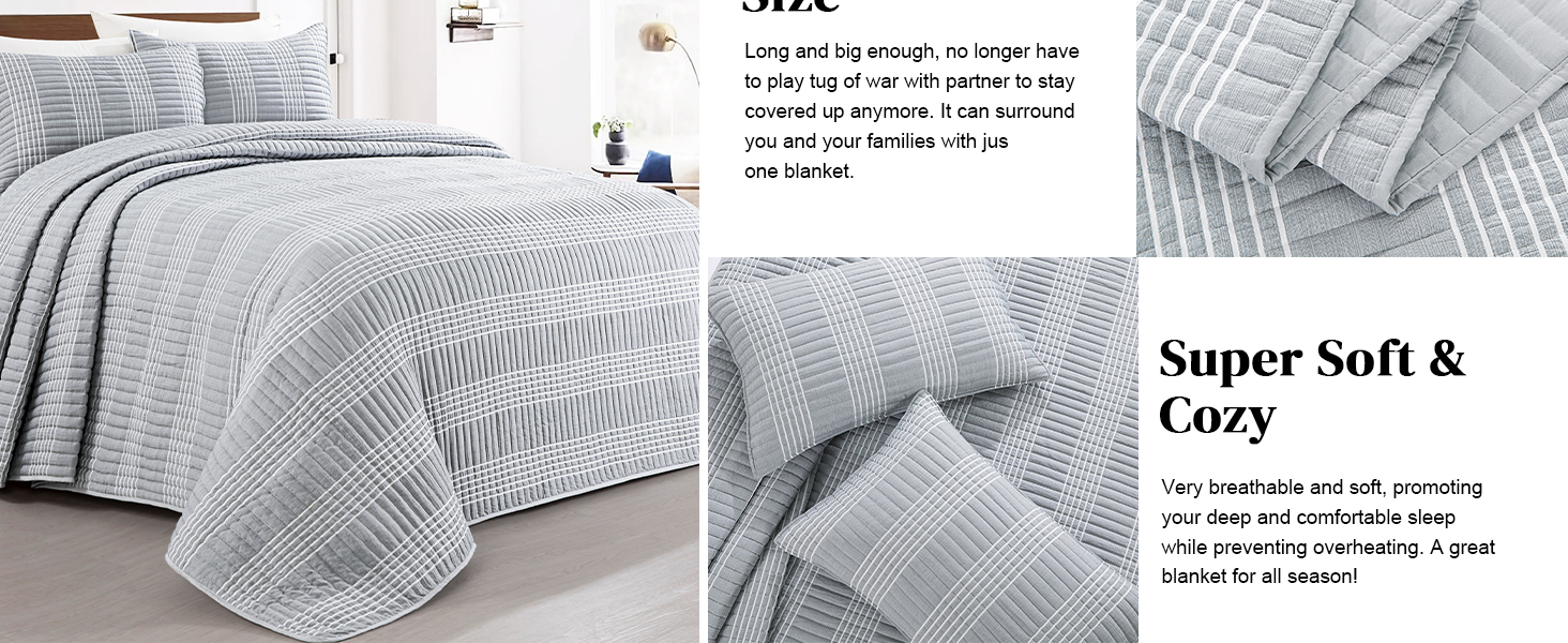 HOMBYS All Season Bohemian Home Bedding Decor 132x120 Seersucker Patchwork Oversized King Quilt Set
| HOMBYS Lightwe Fcf4498b 15a1 4e05 B3ca 77f528c8bb7b. CR0,0,1464,600 PT0 SX1464 V1