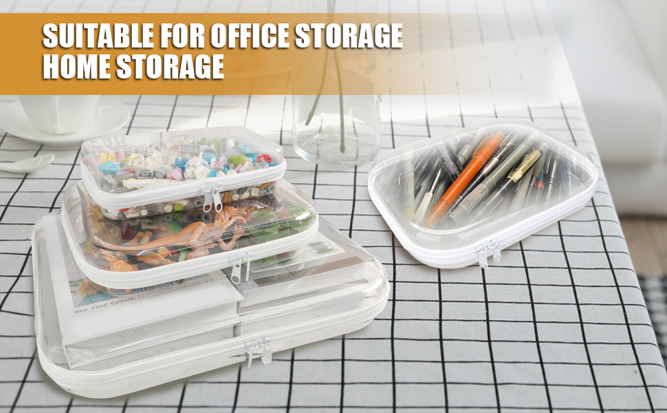 Zippered Transparent Cases for Snacks