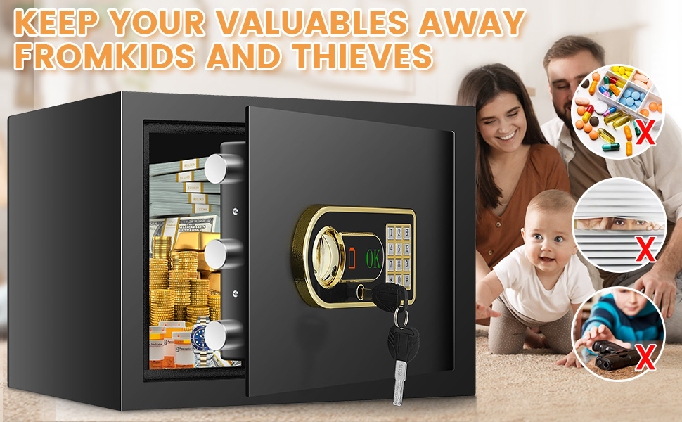safe with deposit drop slot