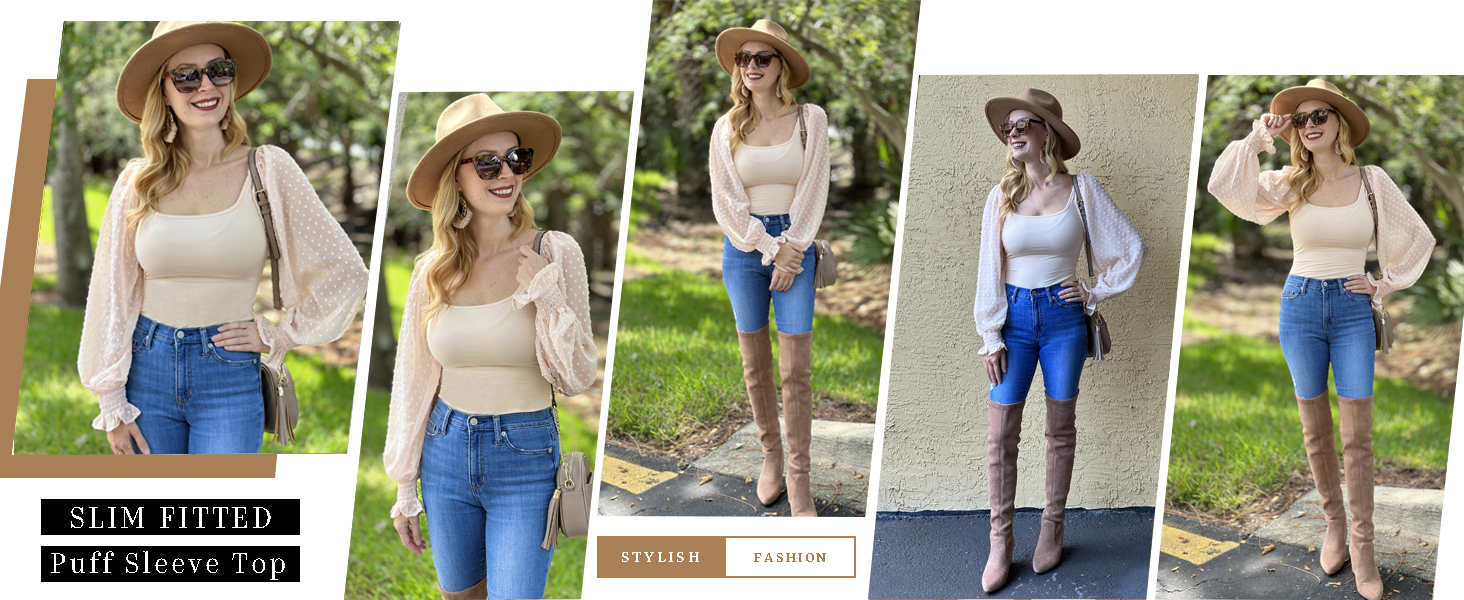 beige square neck tops