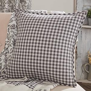 Gray Gables Check 20″ x 20″ Pillow Cover