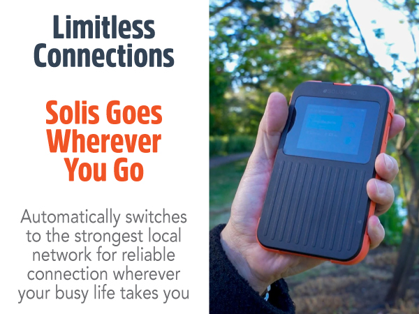 Solis PRO 5G Hotspot and Power Bank Global Access