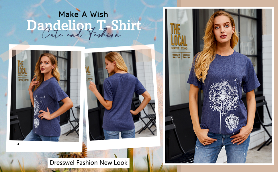 dandelion tshirt women