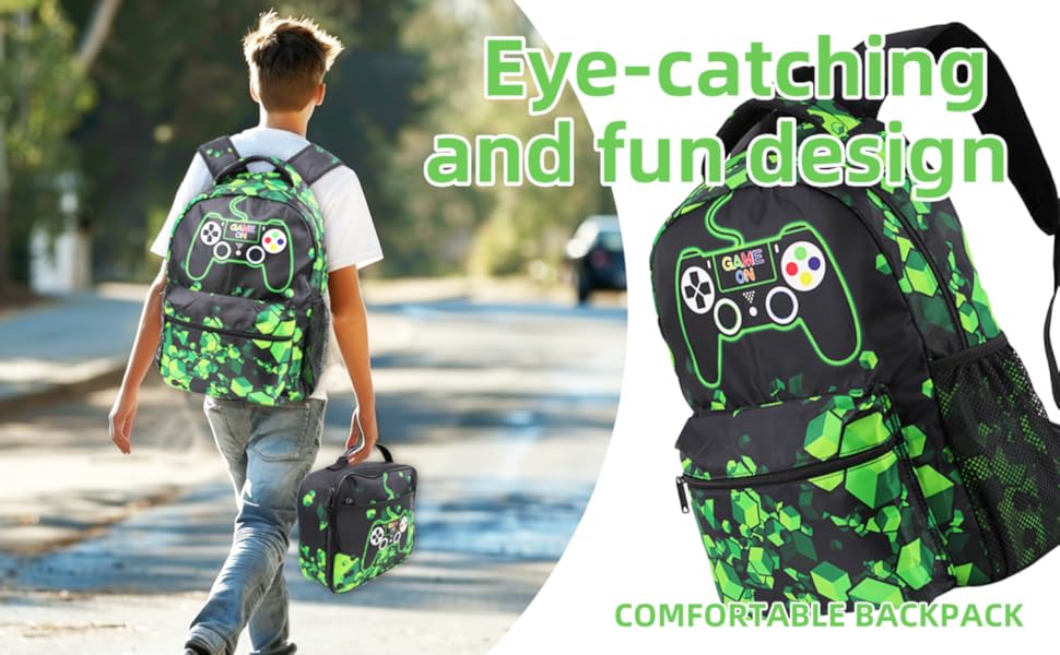 Backpack Set with Lunch Box