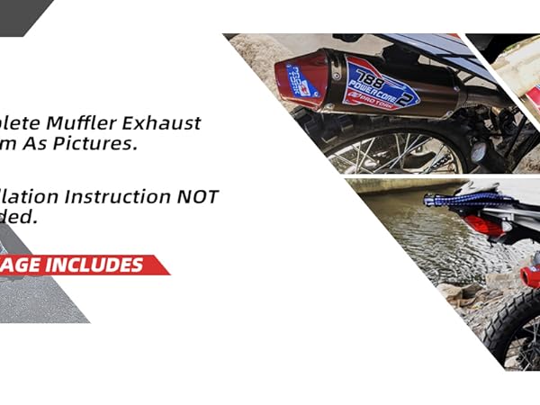 neerg 7インチ 2点 Amazon.com: JFG RACING Dirt Bike Slip On Exhaust,Motorcycle