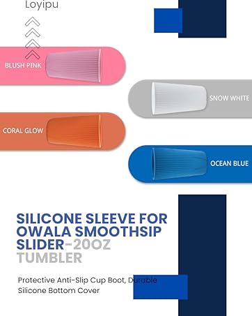 Silicone Sleeve for Owala SmoothSip Slider 20oz Tumbler