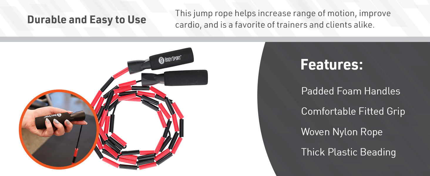 BodySport Beaded Jump Rope (Premium)