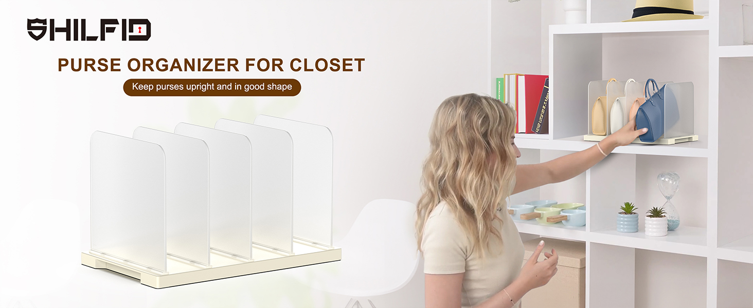 Purse Storage Organizer for Closet