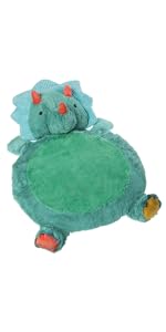 green horned dinosaur mary meyer bestever baby mat soft toy stuffed animal mat baby toddler gift