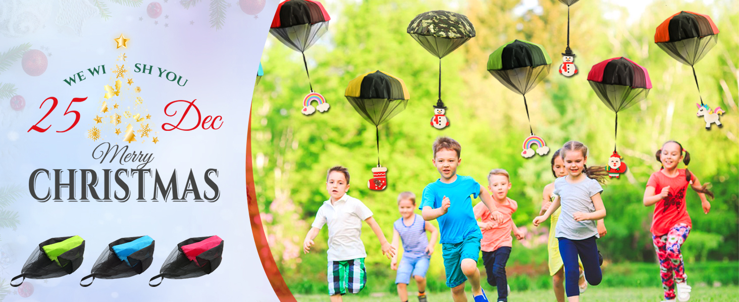 8 Pack Stocking Stuffers for Teens, Christmas Parachute