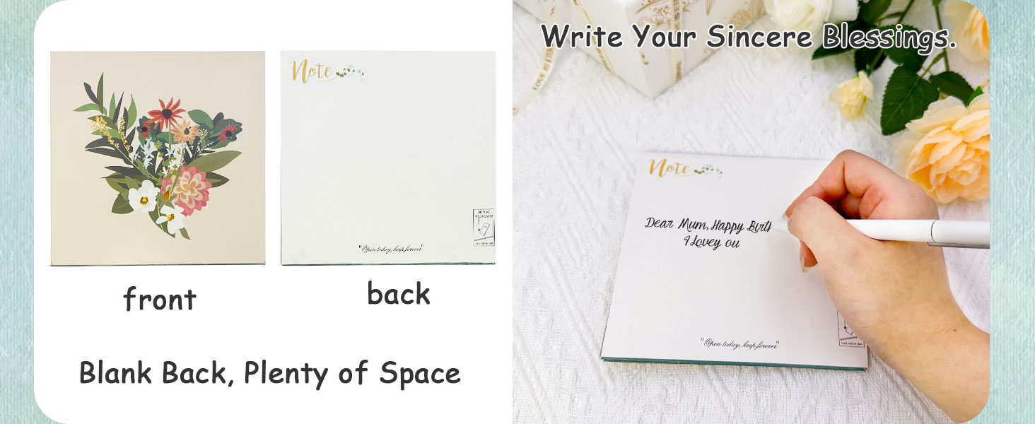 YianHien Happy Birthday Cards for Women, Lotus Pop Up Birthday Cards