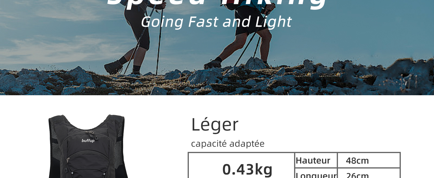 Sac à dos de randonnée léger 