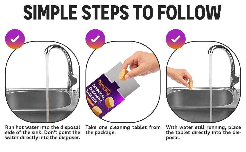 Duracare Garbage Disposal Cleaner and Deodorizer Tablets