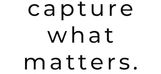 Duncan and Stone Capture what matters.