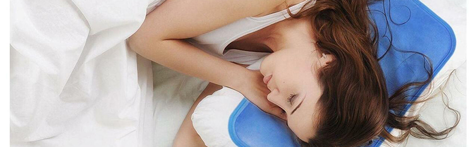 SPICOM 2 X Cooling Gel Pillows LARGE Magic Multi-Function Cool Jelly Pad Cushion Pillow Relief