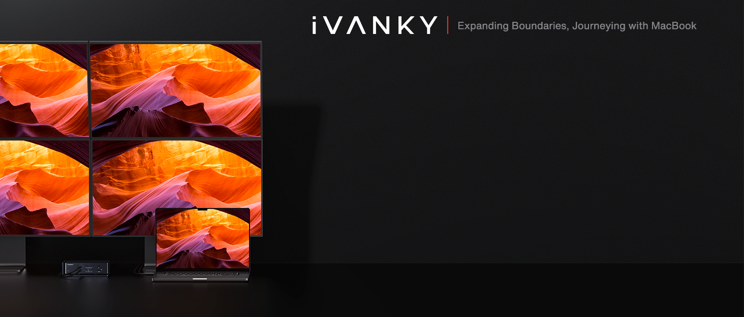 Grid display of six identical images showing an orange and purple canyon landscape, appearing to be a product display for monitors or displays.