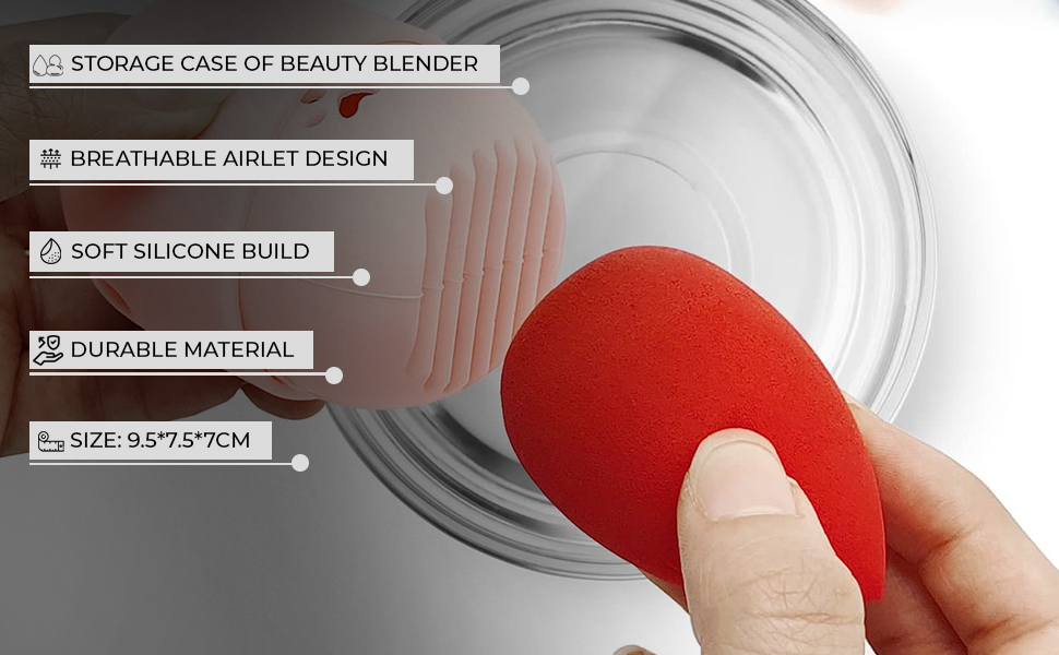 MAYCREATE® Beauty Blender Sponge Holder Cute Silicone Makeup Sponge