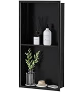 Neodrain No Tile Shower Niche, Stainless Steel Wall Niche 13.1