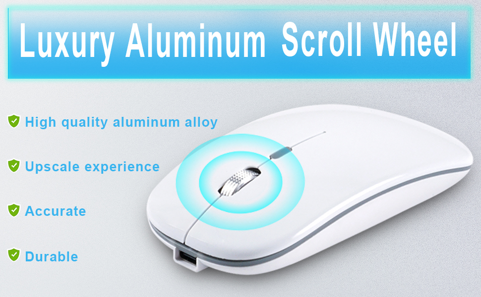 Wireless Keyboard and Mouse for Mac, Bluetooth Rechargeable Keyboard