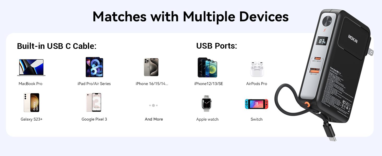 Power Bank with Ac Plug