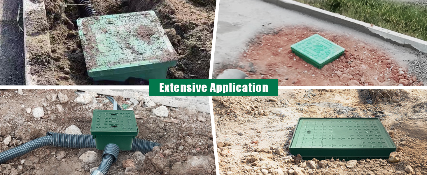 Natotela Underground Splice Box W/FRP Inspection Cover 12.5x12.5x14.3in