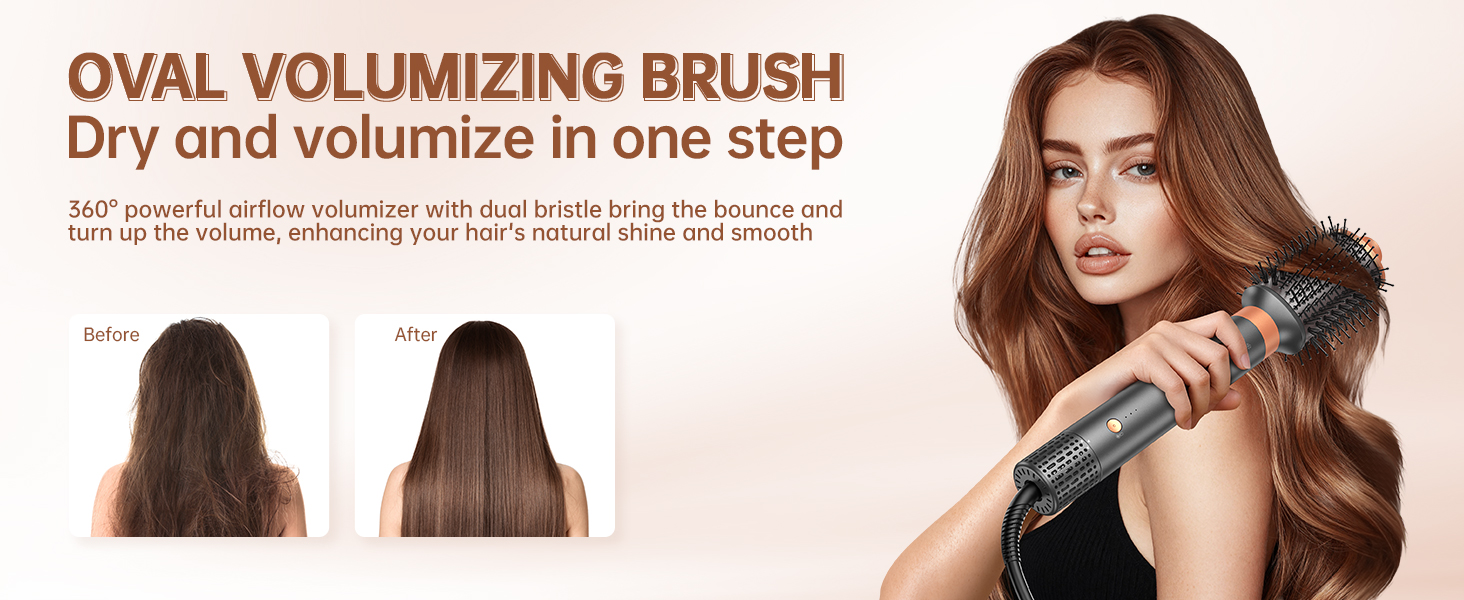 hot air wrap hair styler blow dryer brush dual voltage straightener