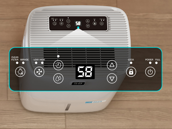 dehumidifier smart pancel