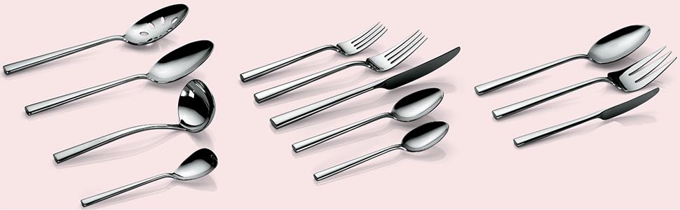 Amazon.com: Kate Spade New York Abington Square 5-Piece Flatware