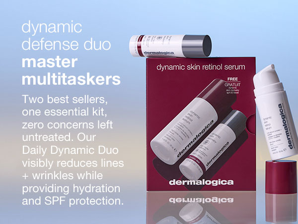 dermalogica dynamic defense duo spf moisturizer and serum anti aging skincare