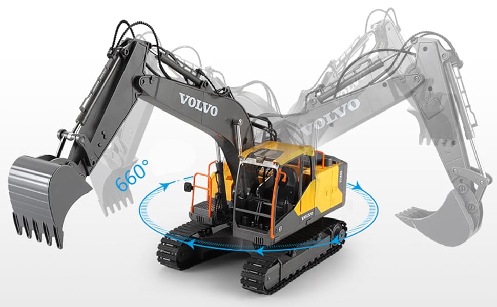 Large Remote Control Excavator 3in1 RC Construction Truck