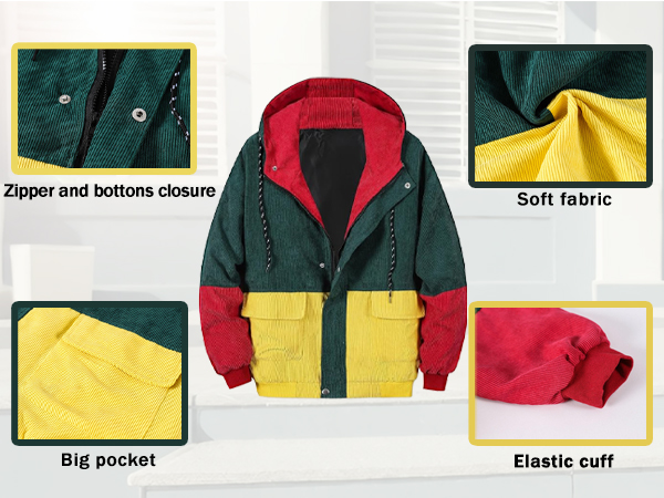 ジャケット・アウター fur hooded corduroy jacket 24859228_55077088_1000.jpg