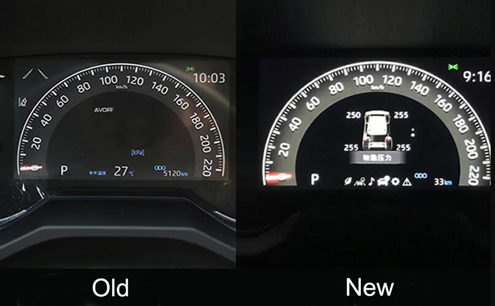 Rav4 2019-2024 Smart Car TPMS Tyre Pressure Monitoring System Digital LCD Dashboard Display 