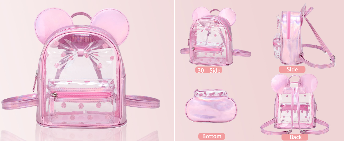 transparent mini backpack